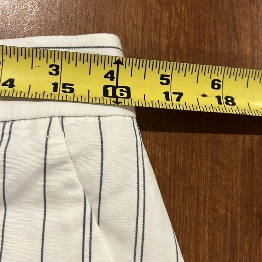 NWT Banana Republic Laguna Pinstripe Straight Ankle Pants Size 10 Long.